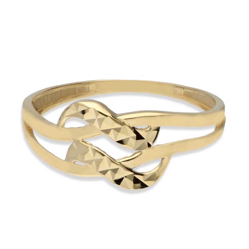 Gold Spiral Shaped Ring 18KT - FKJRN18KU2025