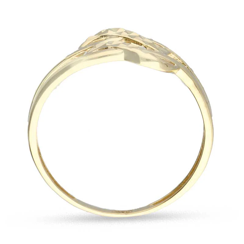 Gold Spiral Shaped Ring 18KT - FKJRN18KU2025 - Image 4