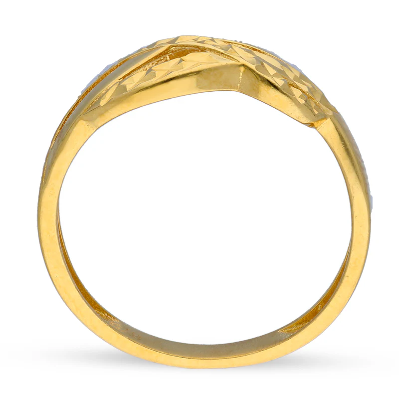 Gold Spiral Shaped Ring 21KT - FKJRN21KU2113 - Image 4