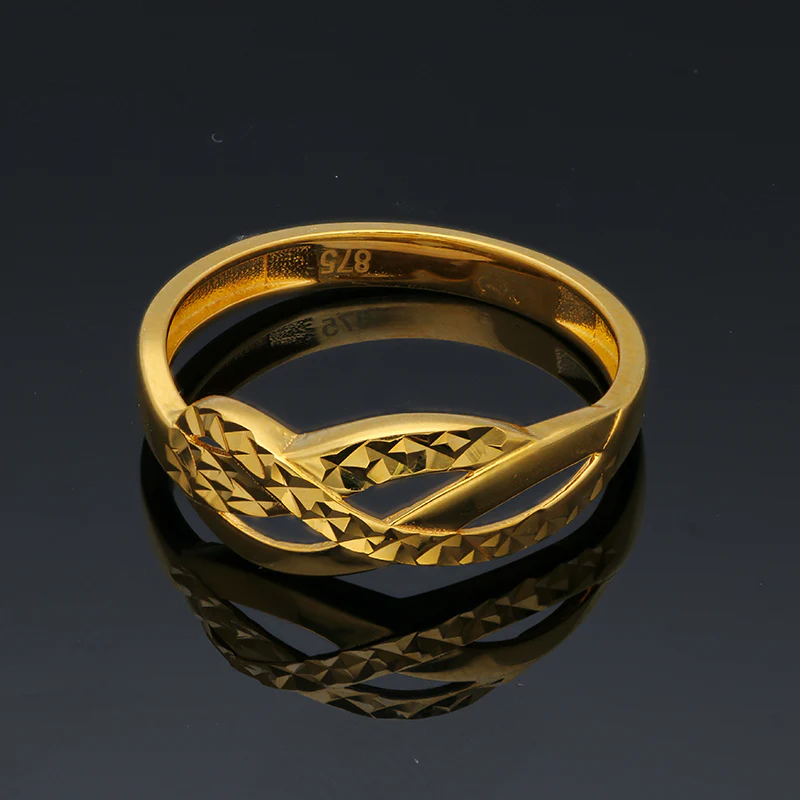 Gold Spiral Shaped Ring 21KT - FKJRN21KU2113 - Image 7