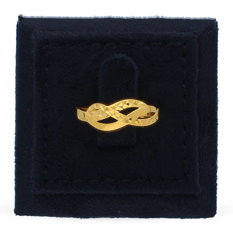 Gold Spiral Shaped Ring 21KT - FKJRN21KU2113 - Image 8