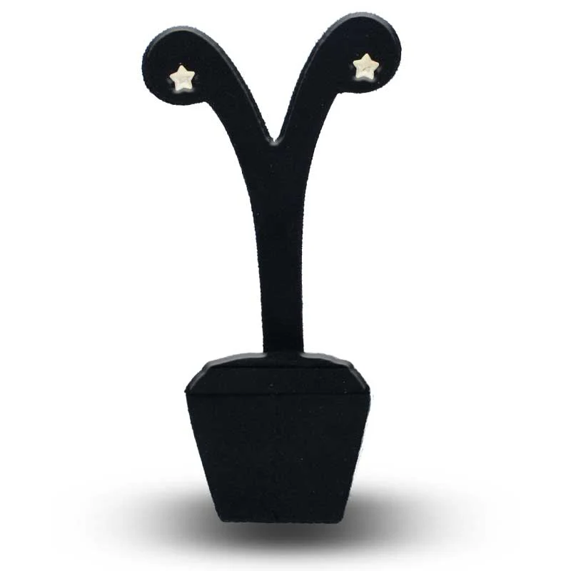Gold Star Shaped Stud Earrings 18KT - FKJERN18KU3029 - Image 4