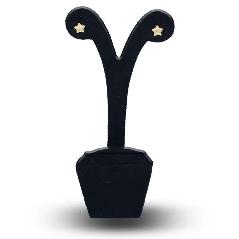 Gold Star Shaped Stud Earrings 18KT - FKJERN18KU3032 - Image 4
