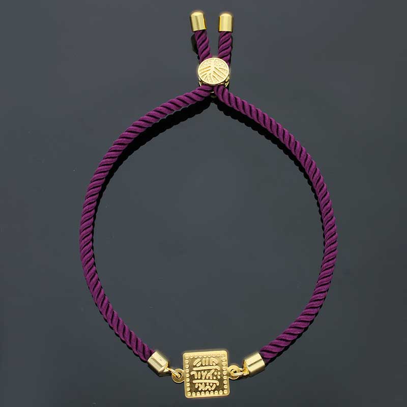 Gold String Bracelet 21KT - FKJBRL21KU1072 - Image 2