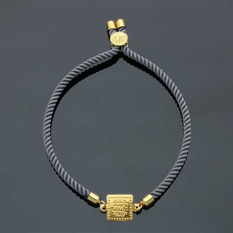 Gold String Bracelet 21KT - FKJBRL21KU1096 - Image 2