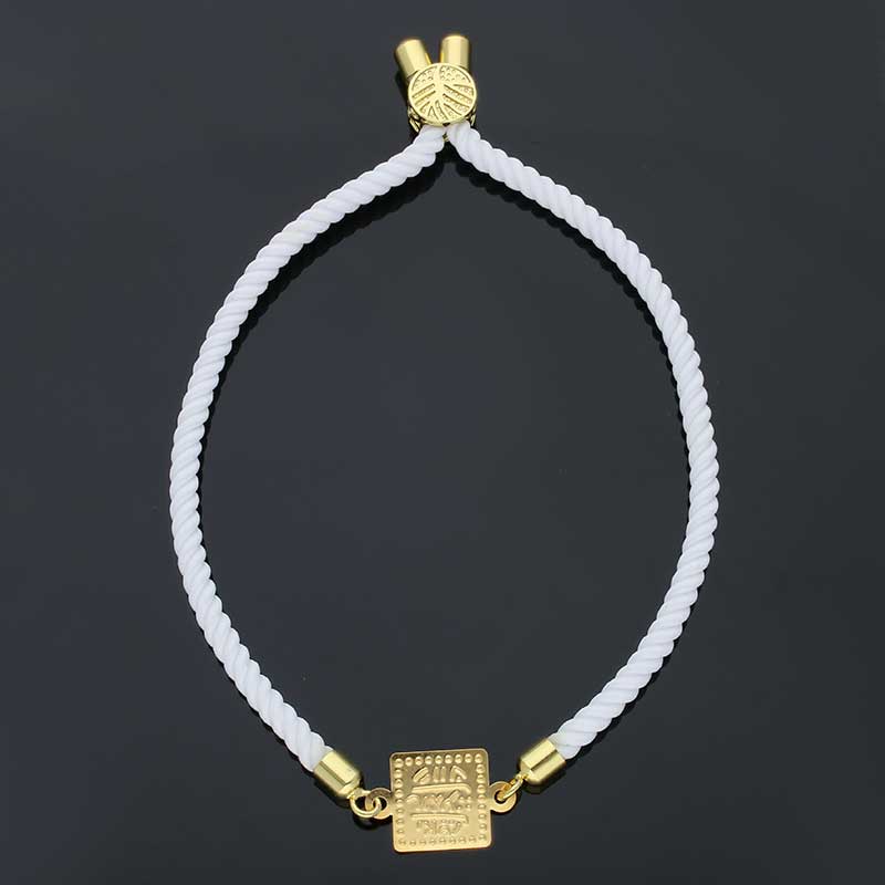 Gold String Bracelet 21KT - FKJBRL21KU6580 - Image 2