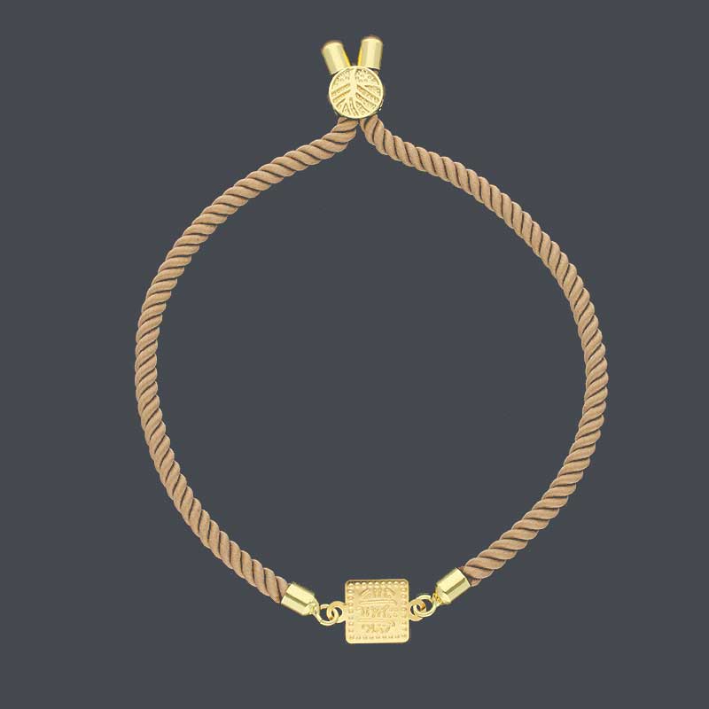 Gold String Bracelet 21KT - FKJBRL21KU6580 - Image 45