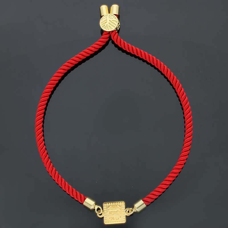 Gold String Bracelet 21KT - FKJBRL21KU6580 - Image 52
