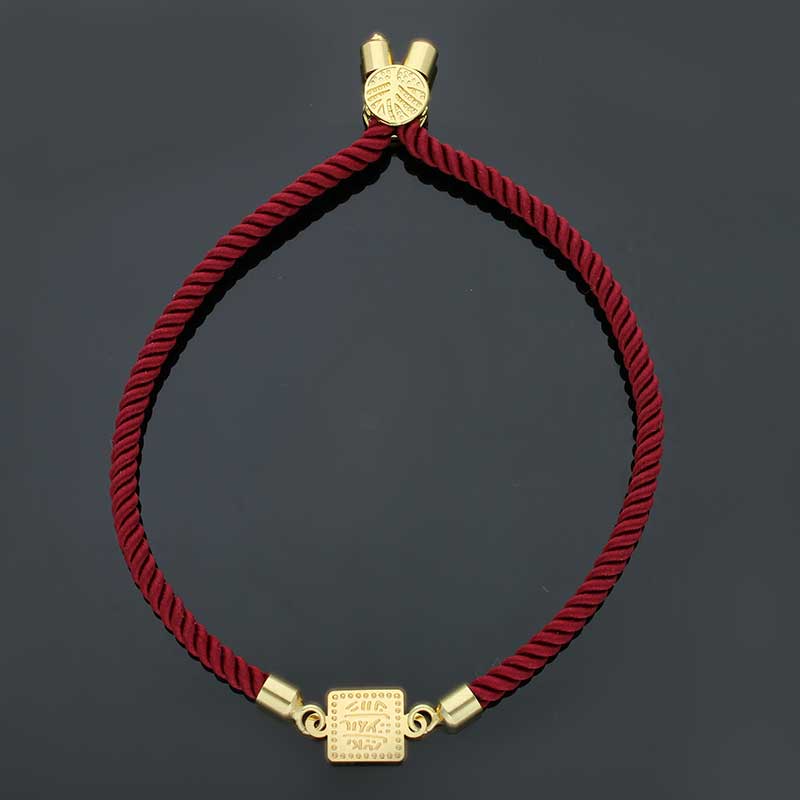 Gold String Bracelet 21KT - FKJBRL21KU6580 - Image 55