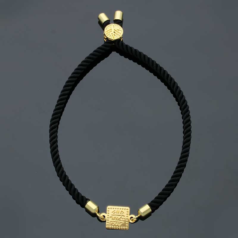 Gold String Bracelet 21KT - FKJBRL21KU6580 - Image 8
