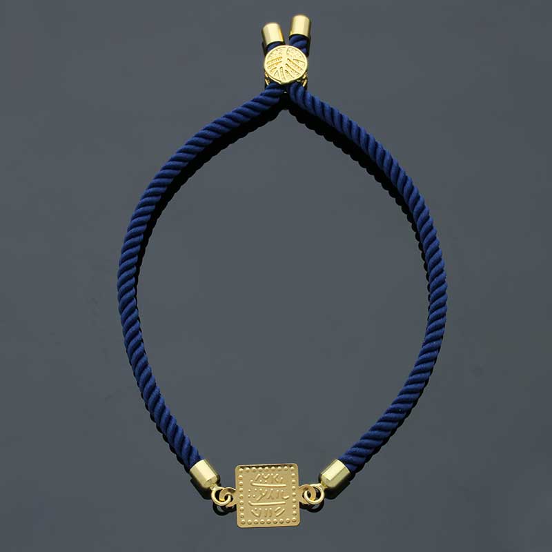 Gold String Bracelet 21KT - FKJBRL21KU6580 - Image 9