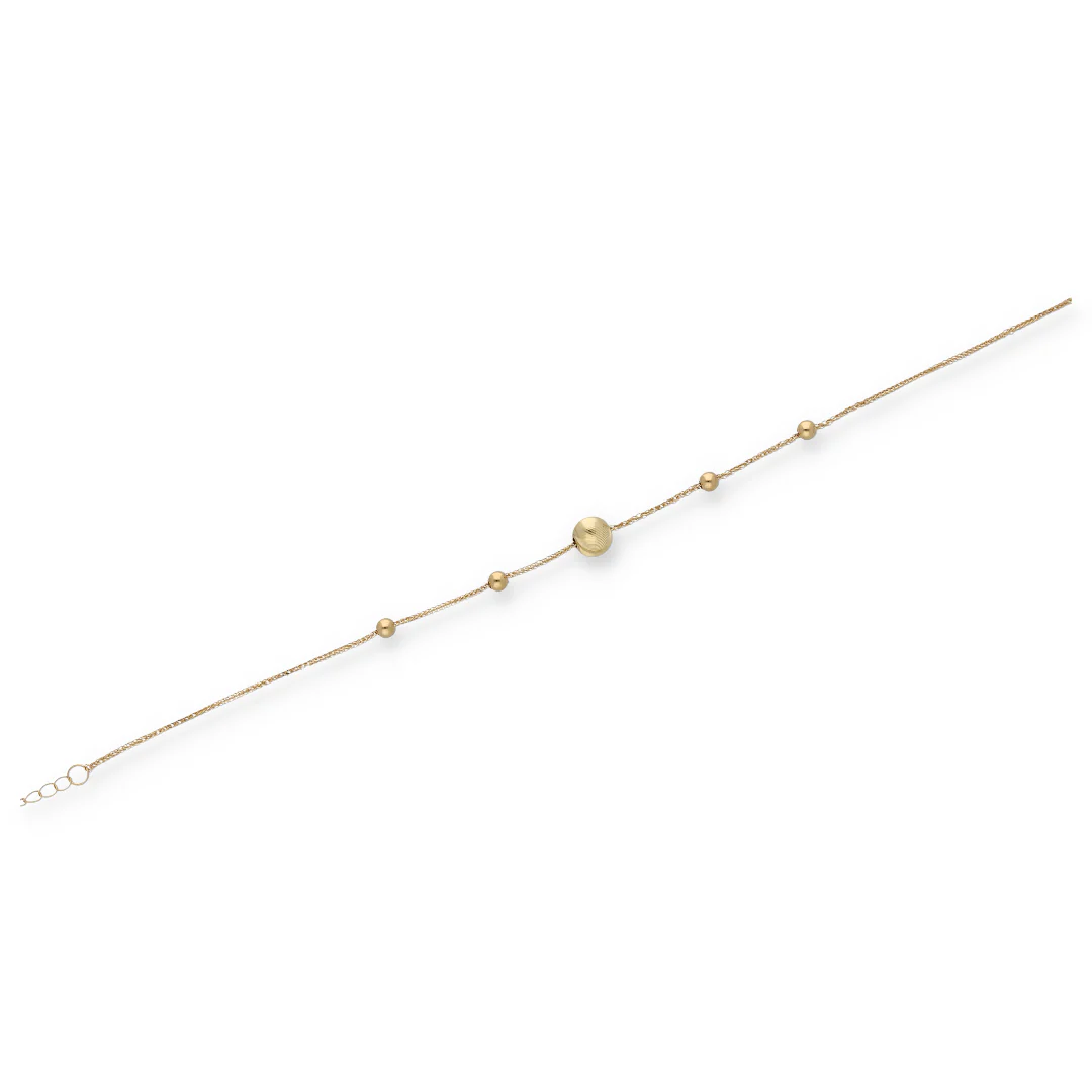 Gold Stud Ball Bracelet 18KT - FKJBRL18KU6346 - Image 2
