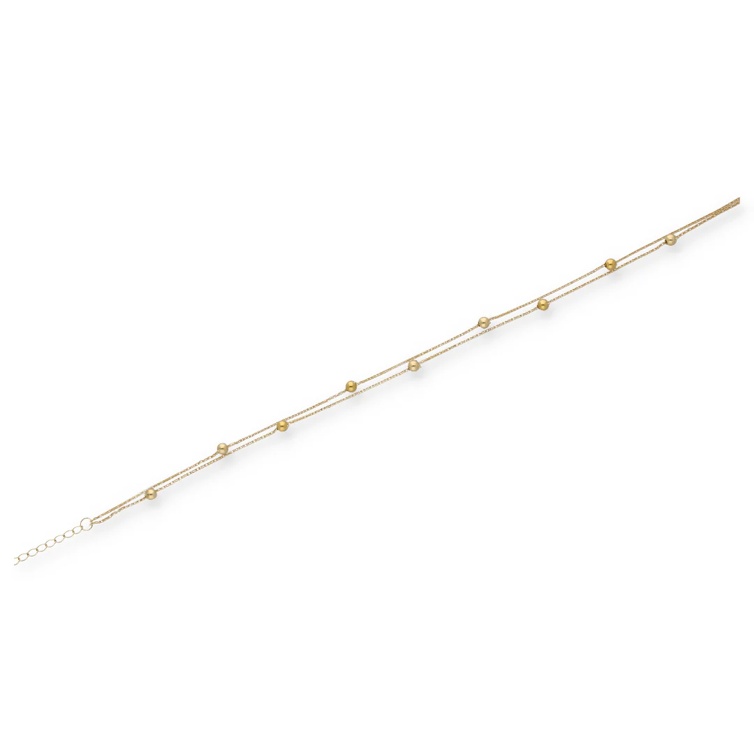 Gold Stud Ball Bracelet 18KT - FKJBRL18KU6347 - Image 2