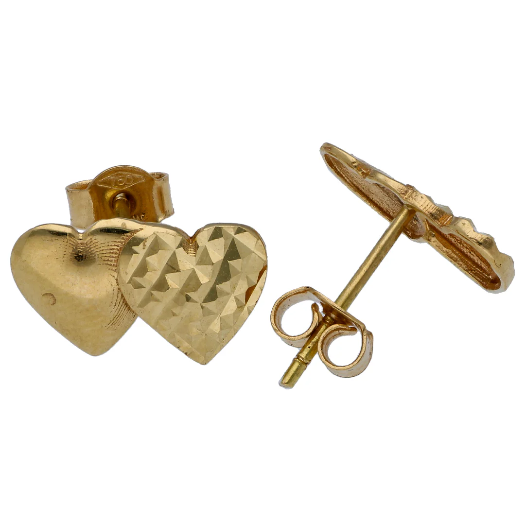 Gold Twin Heart Shaped Pendant Set 18KT - FKJNKLST18KU6470 - Image 3