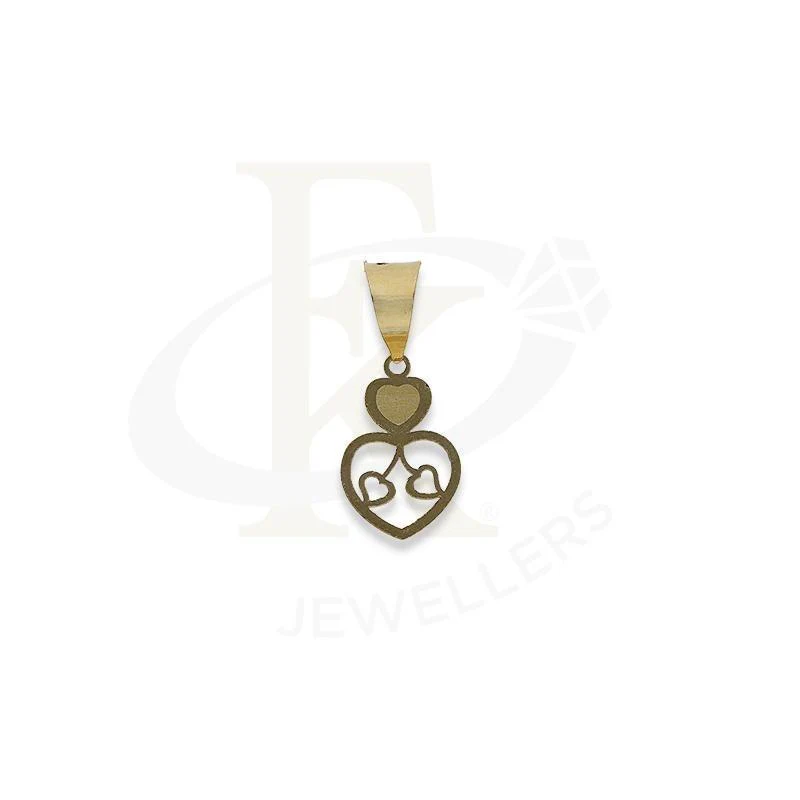 Gold Twin Hearts Pendant 18KT - FKJPND18K2332