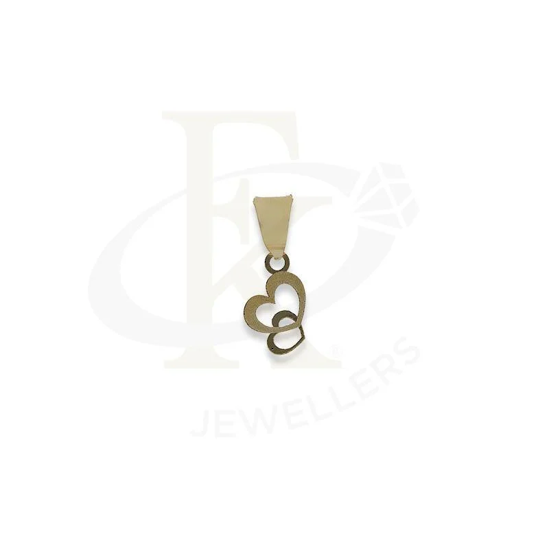 Gold Twin Hearts Pendant 18KT - FKJPND18K2335