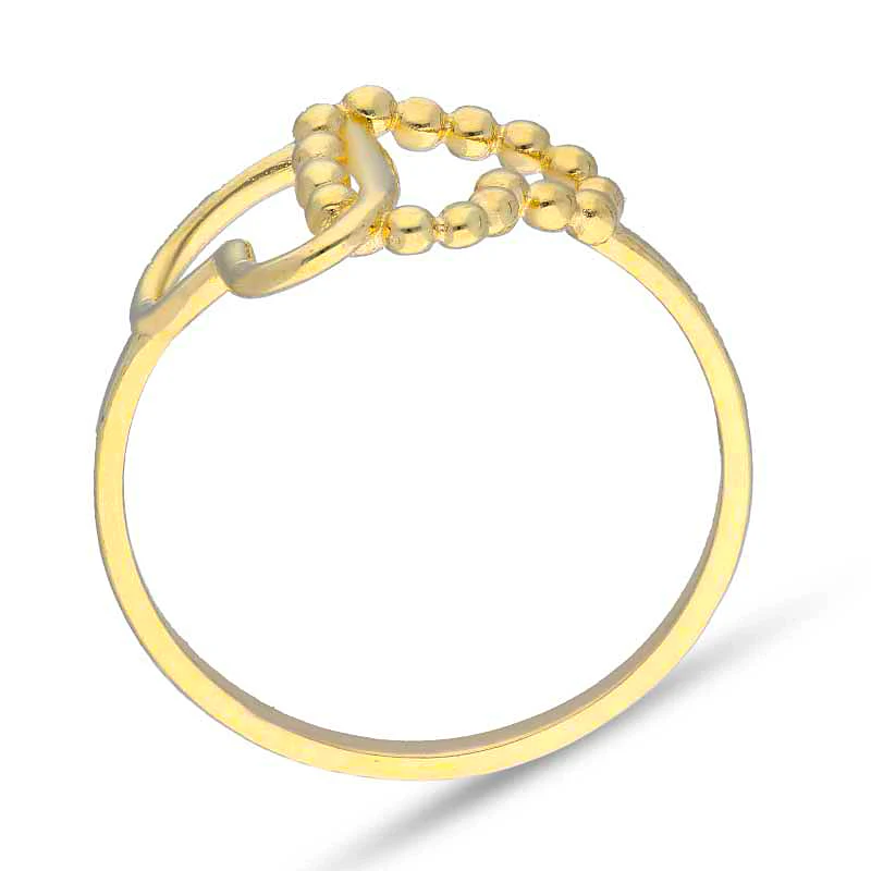 Gold Twin Hearts Ring 18KT - FKJRN18KU2101 - Image 3