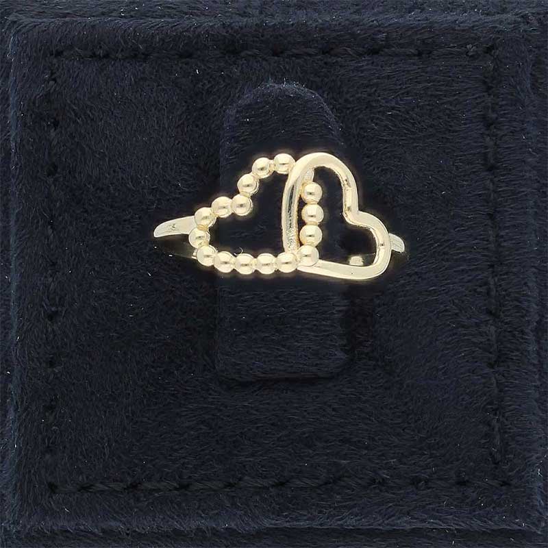Gold Twin Hearts Ring 18KT - FKJRN18KU2101 - Image 8