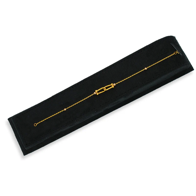 Gold U-Shaped Buckle Bracelet 21KT - FKJBRL21KU6048 - Image 4
