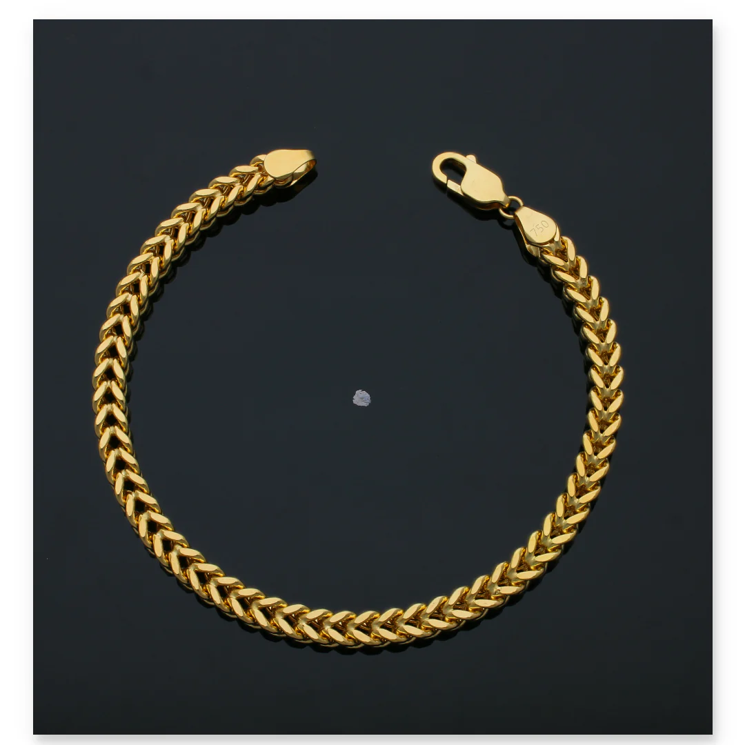 Gold Wheat Bracelet 18KT - FKJBRL18KU6130 - Image 3