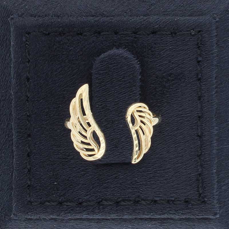 Gold Wings Shaped Ring 18KT - FKJRN18KU2100 - Image 8
