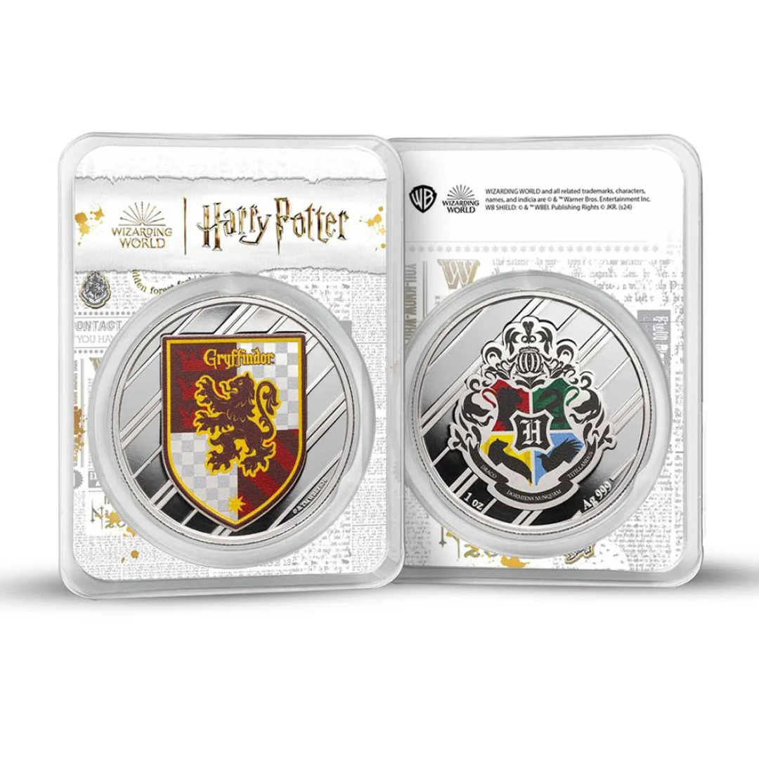 Gryffindor Harry Potter 1 Ounce Colorized Houses Silver Coin - FKJCONSL6877 - Image 5