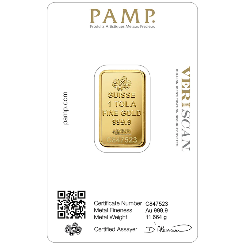Pamp Suisse Queen Fortuna 1 Tola Gold Bar 24KT - FKJGBR24K2169 - Image 3