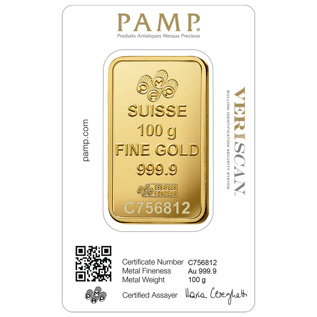 Pamp Suisse Queen Fortuna 100 Grams Gold Bar 24KT - FKJGBR2158 - Image 3