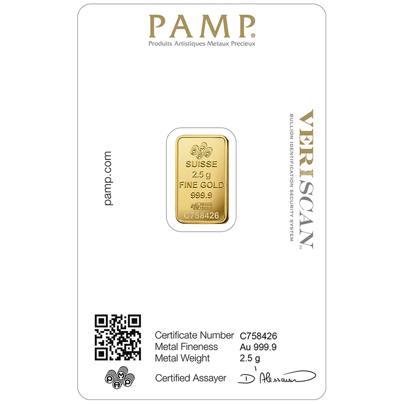 Pamp Suisse Queen Fortuna 2.5 Gram Gold Bar 24KT - FKJGBR2153 - Image 3