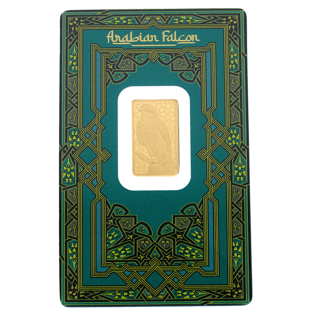 Pamp Suisse 5 Grams Arabian Falcon Gold Bar 24KT - FKJGBR24K2359 - Image 2