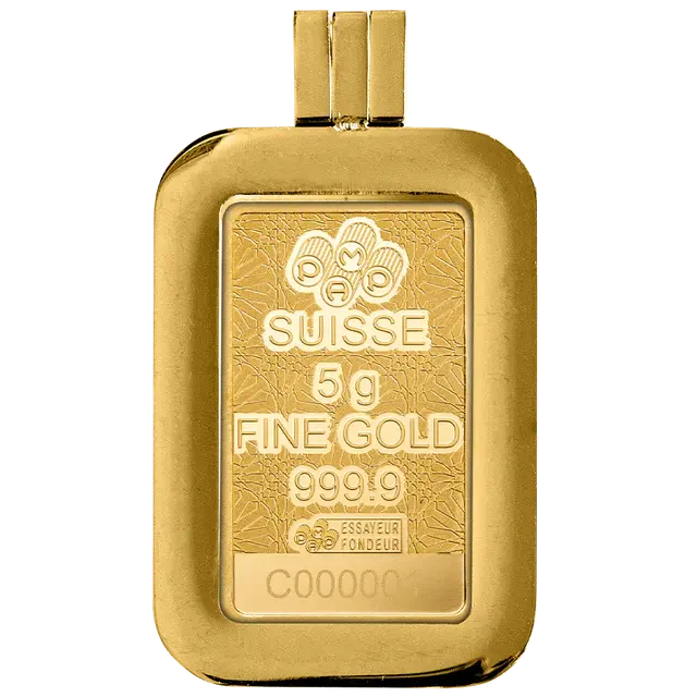 Pamp Suisse 5 Grams Arabian Falcon Gold Bar with Pendant Frame 24KT - FKJGBR24K2360 - Image 6