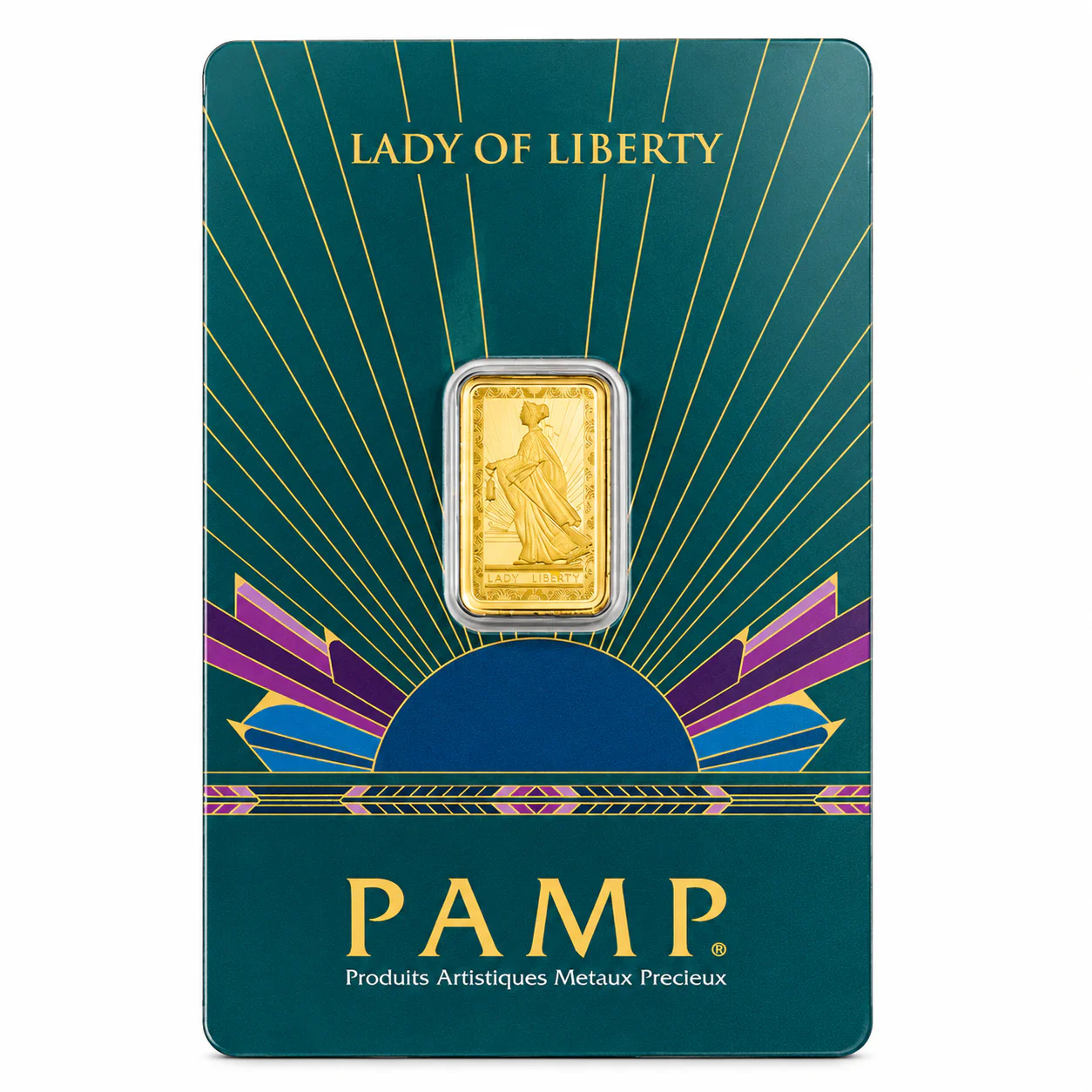 PAMP Suisse Lady of Liberty 2.5 Gram Gold Bar 24KT - FKJGBR24K6955