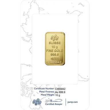 Pamp Suisse Rosa 10 Grams Gold Bar 24KT - FKJGBR24K2722 - Image 2