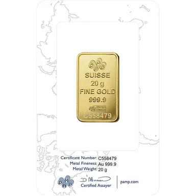 Pamp Suisse Rosa 20 Grams Gold Bar 24KT - FKJGBR24K2720 - Image 2