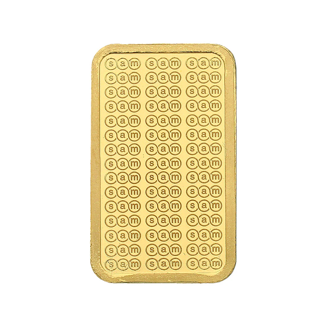 SAM 10 Grams Gold Bar 999.9 Purity - FKJGBR24K2312 - Image 2