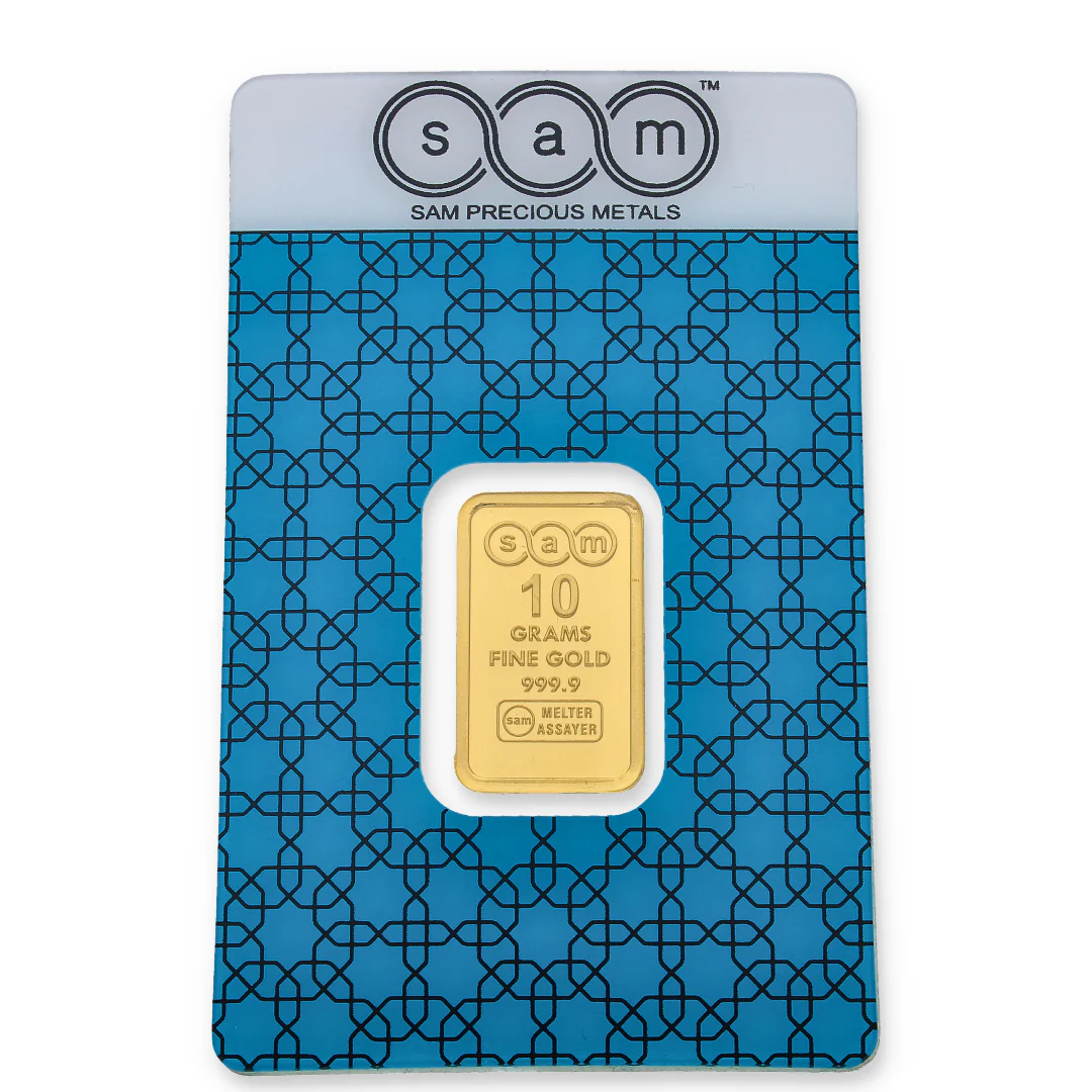 SAM 10 Grams Gold Bar 999.9 Purity - FKJGBR24K2312 - Image 3
