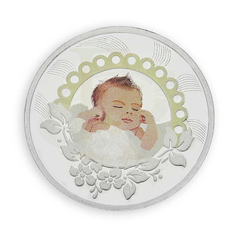 Silver 10 Grams Baby and Teddy Bear Coin in Fine 999 Silver - FKJCONSL3104 - Image 3