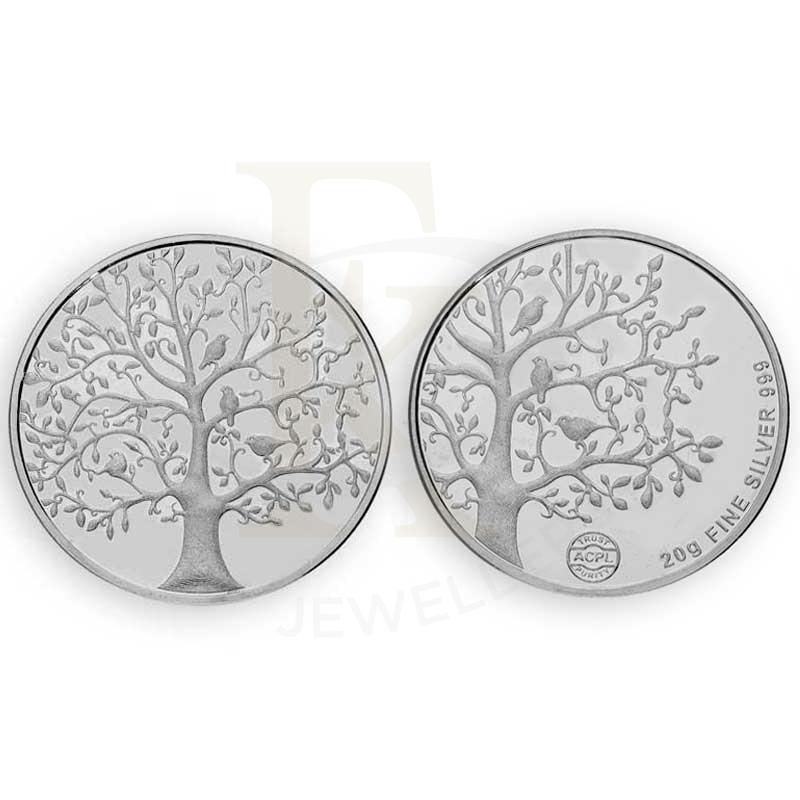 Silver 20 Grams Tree Coin in Fine 999 Silver - FKJCONSL3118