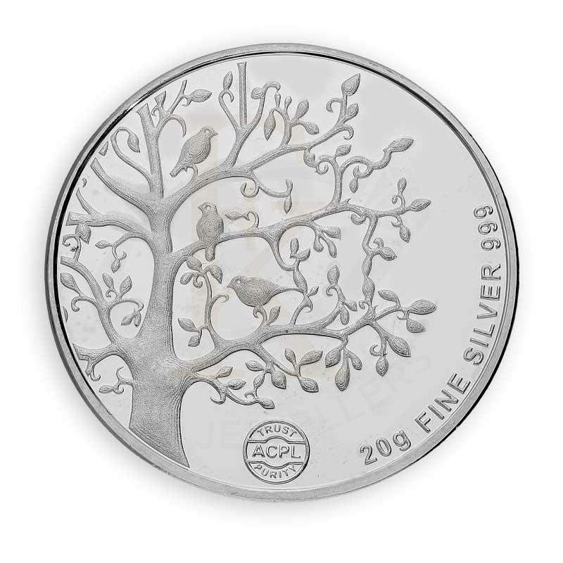 Silver 20 Grams Tree Coin in Fine 999 Silver - FKJCONSL3118 - Image 3