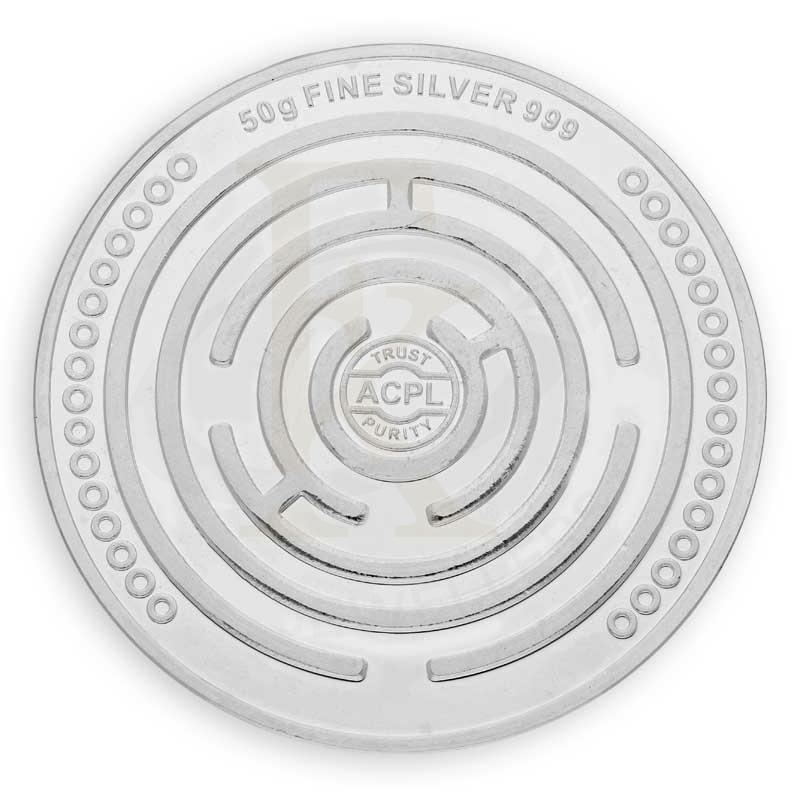 Silver 50 Grams Birthday Cake Coin in Fine 999 Silver - FKJCONSL3105 - Image 3