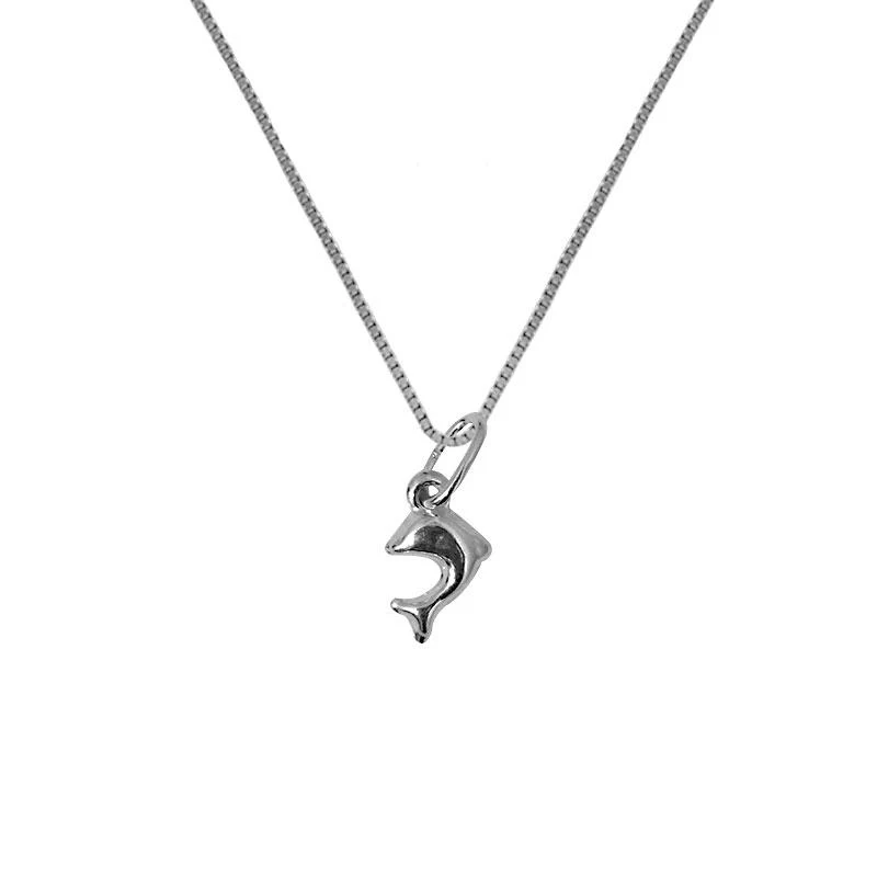 Silver 925 Necklace (Chain with Dolphin Pendant) - FKJNKL1866