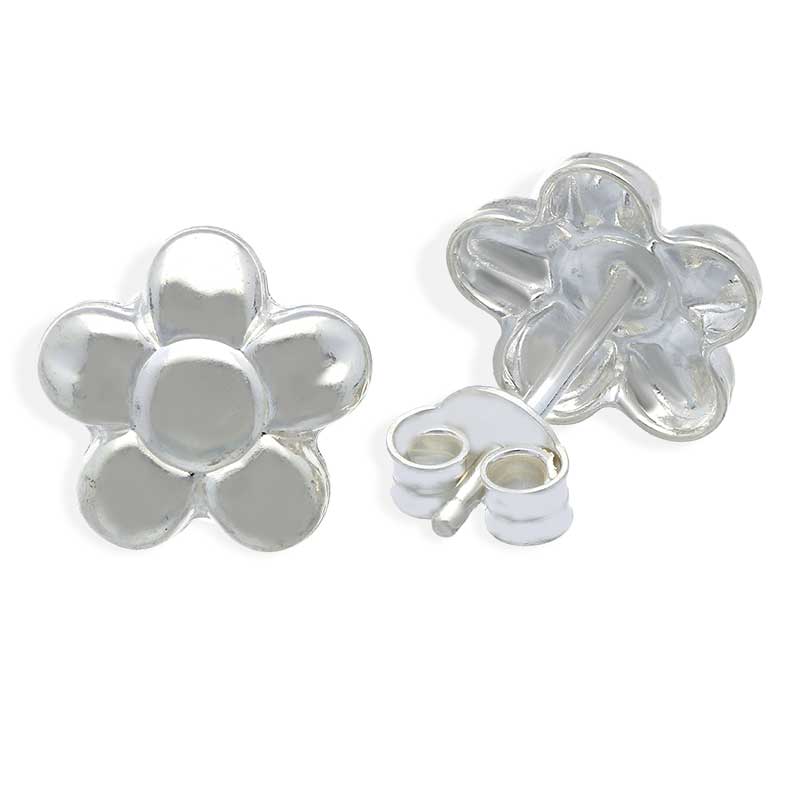 Sterling Silver 925 Flower Stud Earrings - FKJERNSLU3112