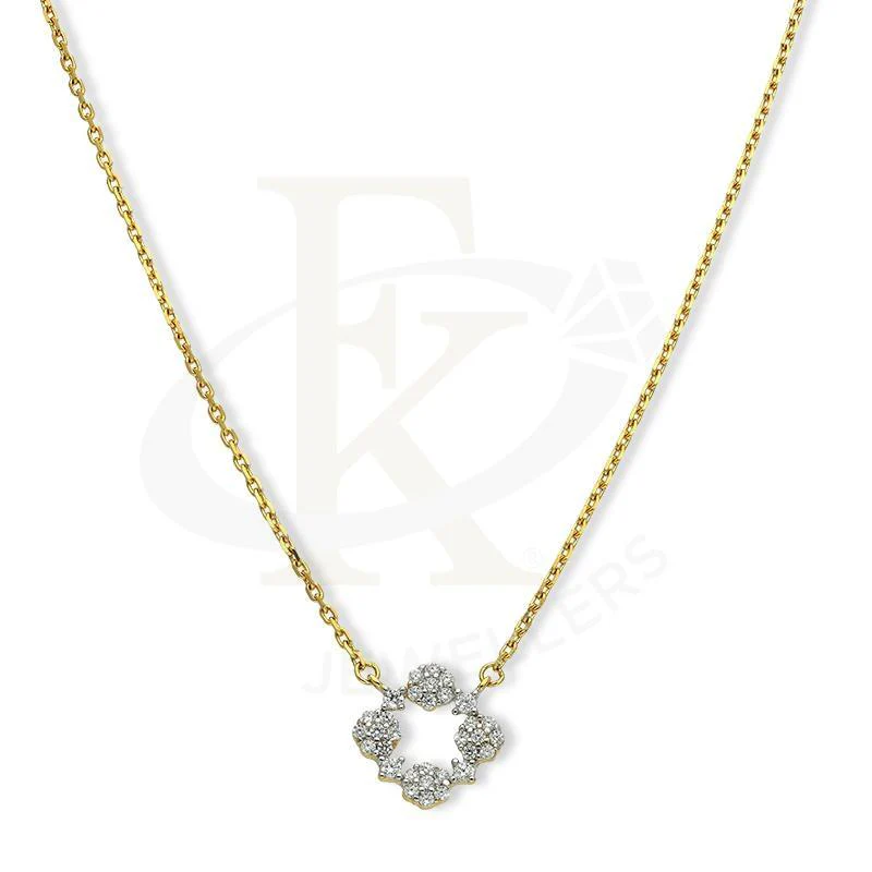 Sterling Silver 925 Gold Plated Necklace - FKJNKLSL2596