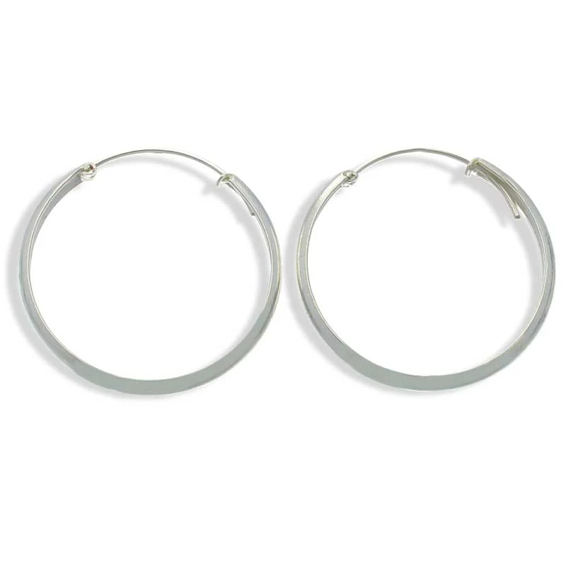Sterling Silver 925 Hoop Earrings - FKJERNSLU3121