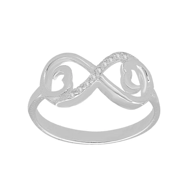 Sterling Silver 925 Infinity Pendant Set (Necklace, Earrings and Ring) - FKJNKLST2000 - Image 7