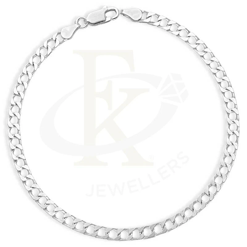 Sterling Silver 925 Men's Curb Bracelet - FKJBRLSL2654