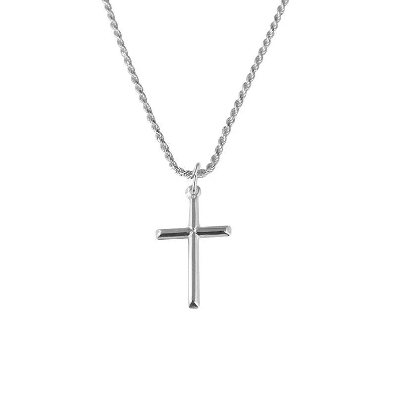 Sterling Silver 925 Necklace (Chain with Cross Pendant) - FKJNKL1692
