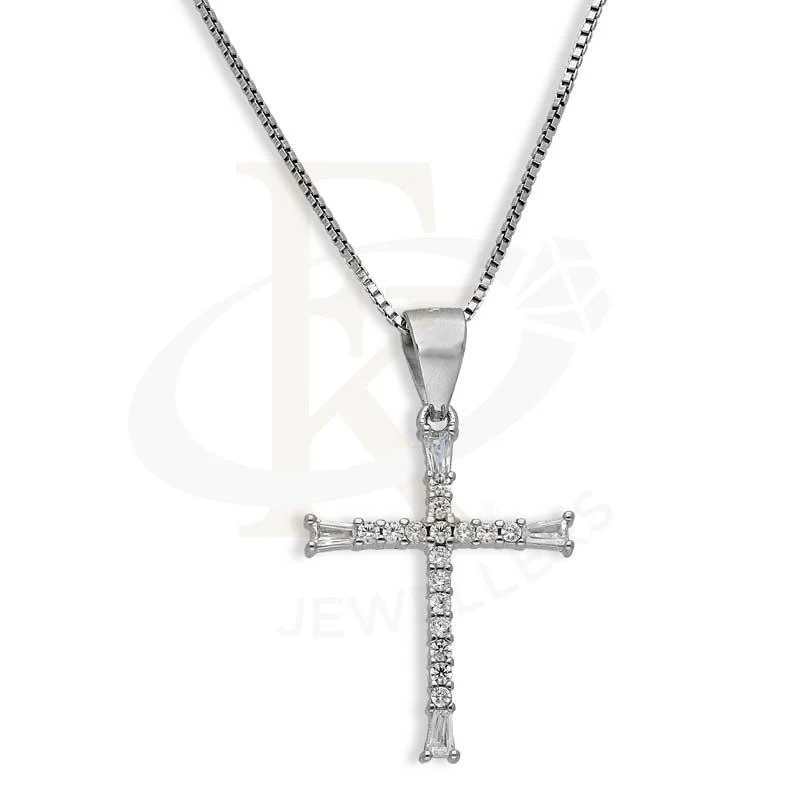 Sterling Silver 925 Necklace (Chain with Cross Pendant) - FKJNKLSL2710