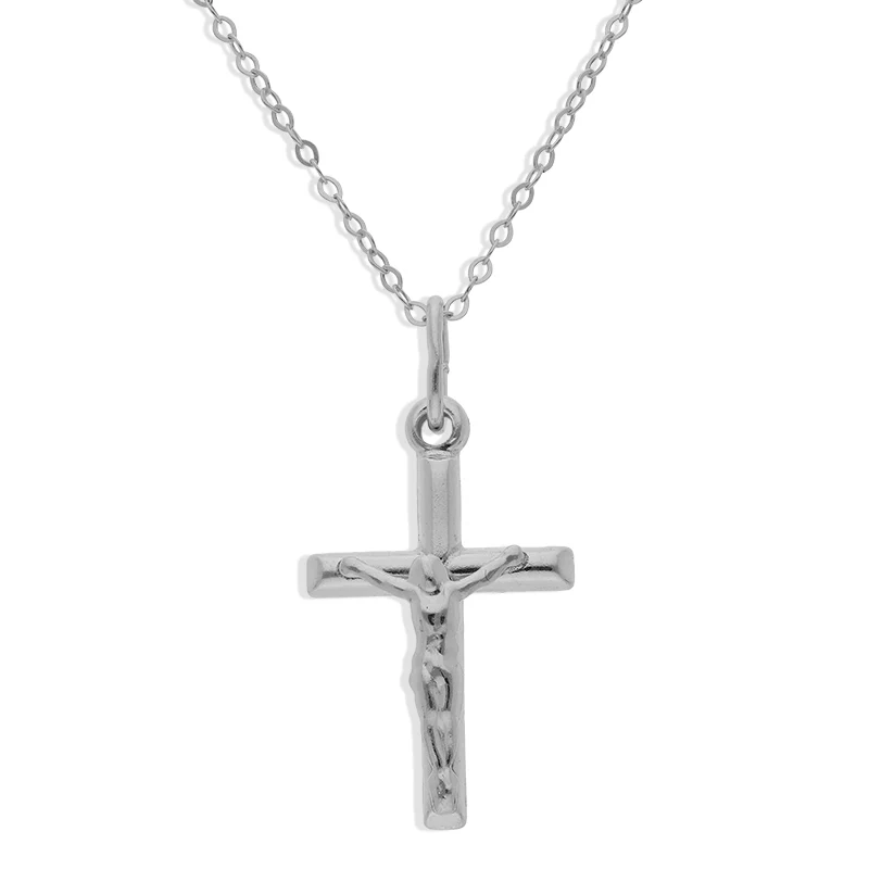 Sterling Silver 925 Necklace (Chain with Cross Pendant) - FKJNKLSLU1018