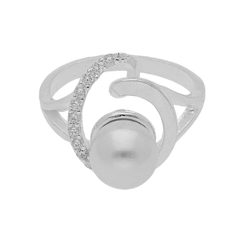 Sterling Silver 925 Pearl Pendant Set (Necklace, Earrings and Ring) - FKJNKLST2016 - Image 5